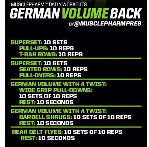 german volume training routine