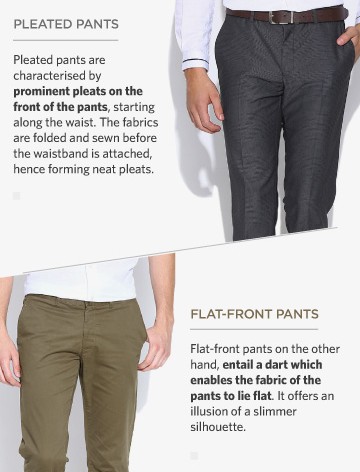PLEATED VS FLAT-FRONT PANTS: KNOW THE DIFFERENCE!