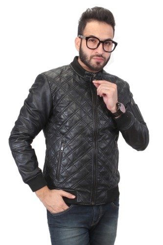 BLACK MENS LEATHER JACKET BY BARESKIN Men's Style 2016. Geek...Yet Sexy!