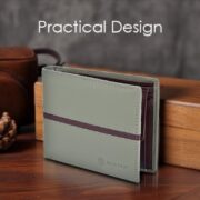 Bacca Bucci RFID blocking bifold soft genuine vintage leather Tea Green 1 Bacca Bucci Product Review