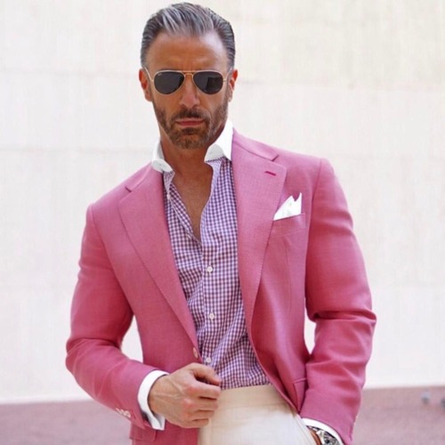 pink jacket Pink, Macho? Absolutely!